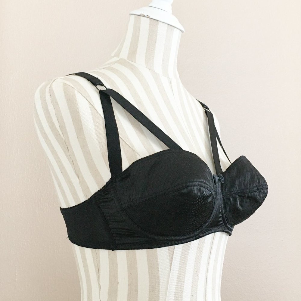 What Katie Did Bizarre Nouveau Sling Bra, Black, 34B